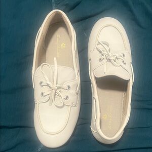Tommy Bahama White Loafers